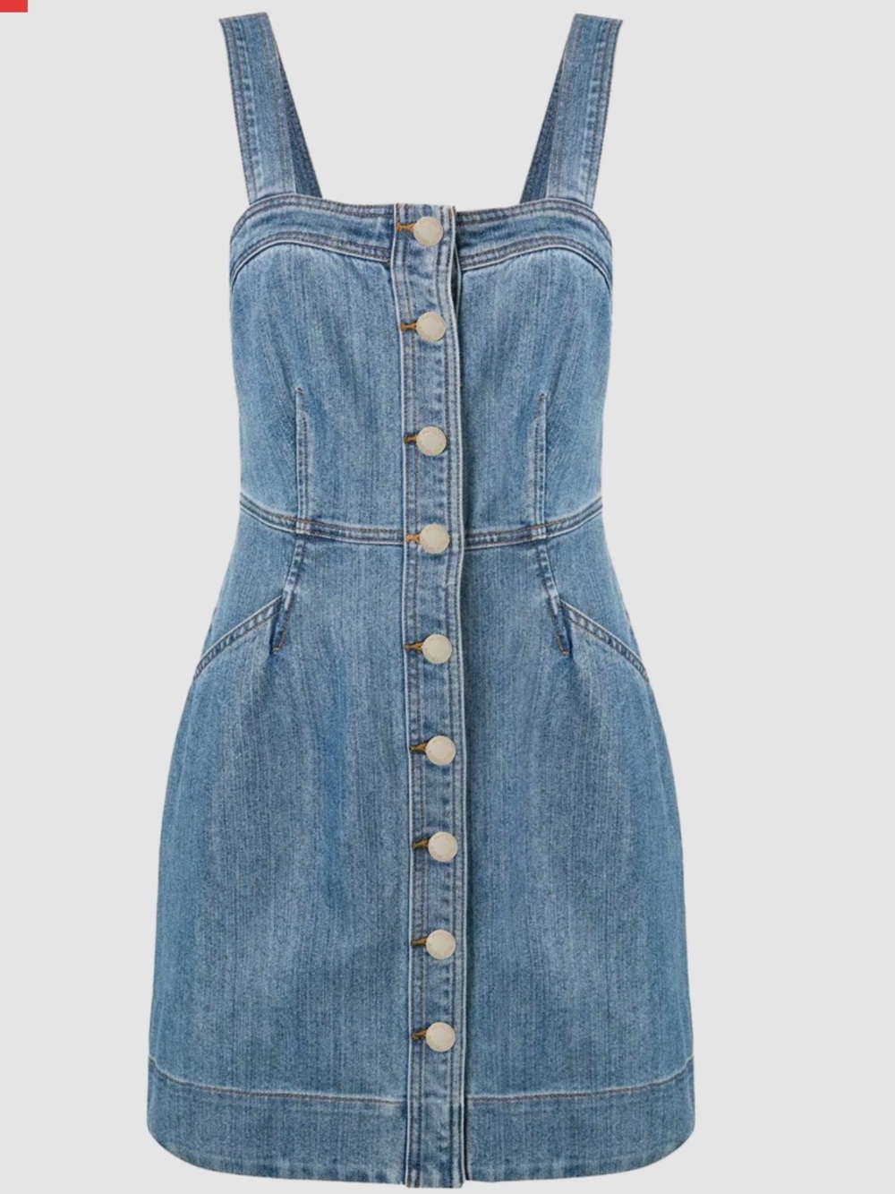 Michael Kors Denim Button Front Mini Dress Size 10